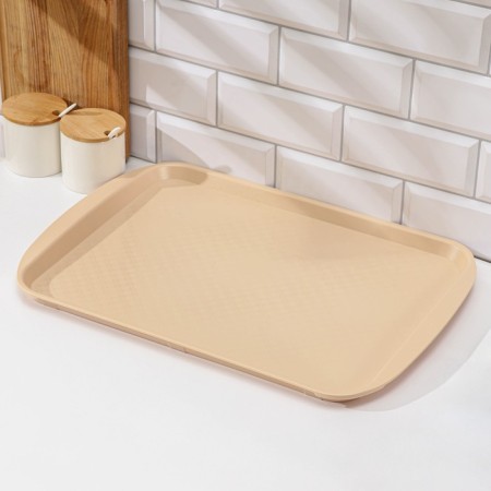 Tray, 49.5 × 35 cm, beige color-1