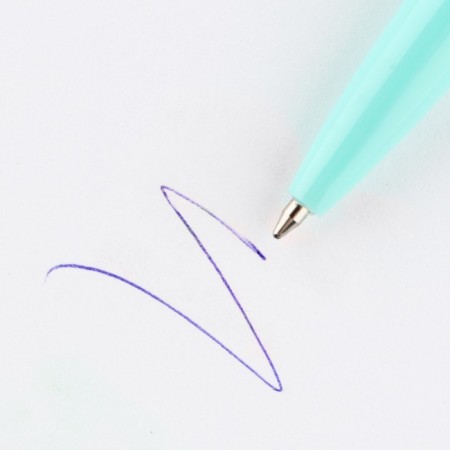 Handle Ball blue paste automatic 0.7 mm "Best in the world" plastic-1