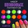 Nail pigment glowing in the dark, a set of 12 jars, 3 g, multi -colored
