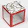 Confectionery box with a window, a chest, "Christmas post" 20 x 20 x 20 cm, New Year