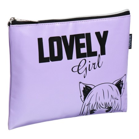 A5, 260 x 200x 10 mm, lightning on top, leather, de Vente Lovely Girl, for girls-1
