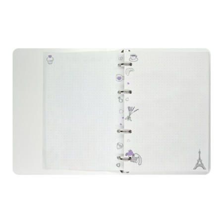 Notebook on rings of 80 sheets at the "Traveler" point, plastic cover, block 75 g/m2-2