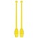 Bulas for rhythmic gymnastics inserted Grace Dance, 35 cm, yellow color