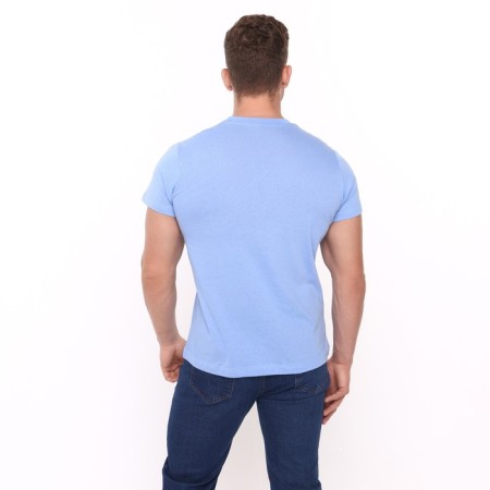 T-shirt male plain, color light blue, size 56-3