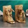 Holder - Book stand "Borza Dog" set 2pcs, bronze, 19.5x14cm