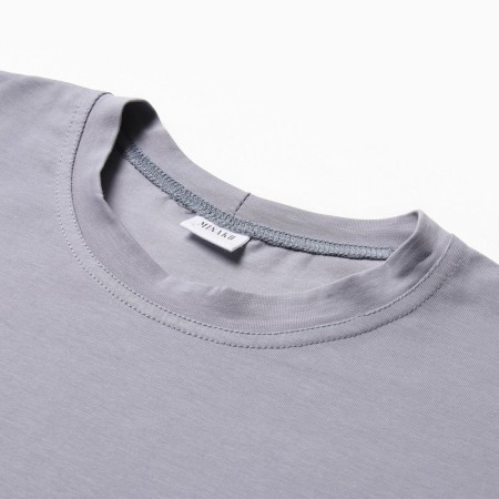 Women's T-shirt Basic Line Color Gray, Rr. 50-5