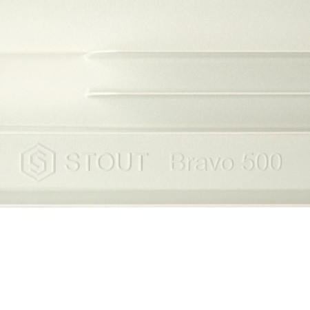 Aluminum radiator Stout Bravo, 500 x 80 mm, 14 sections, side connection-4