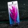 Silicone aquarium plant, luminous in the dark, 7 x 12.5 cm, purple