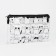 Lightning cosmetic bag, transparent/black color