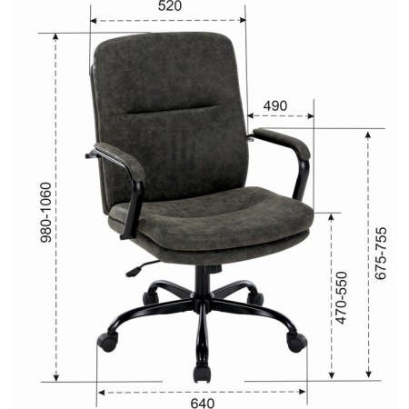Chairman CH301 Computer chair Eco -leather, gray-1