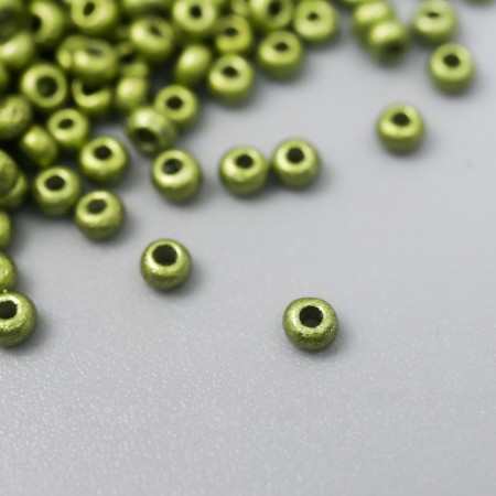 Glass beads 11/0 "metallic. Apple" 10 g
