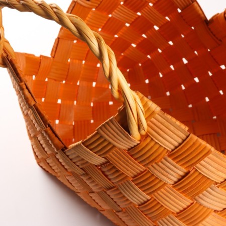Wicker basket, 35.5x25.5x24/31 cm, bamboo-2