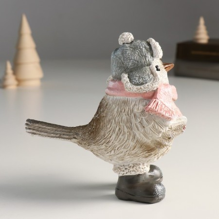 Polystone souvenir "Vorostone in a header-ear with the New Year's ball" 8.5x13x13 cm-1