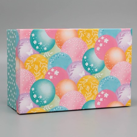 Gift box, packaging, "Happy Birthday", 28 x 18.5 x 11.5 cm-1