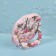 Pocket mirror “pattern”, with a stand, 8 × 8 cm, pink color