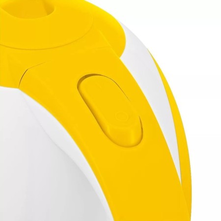 Electric kettle KitFort KT-6607-3, plastic, 1 l, 1300 watts, white-yellow-2