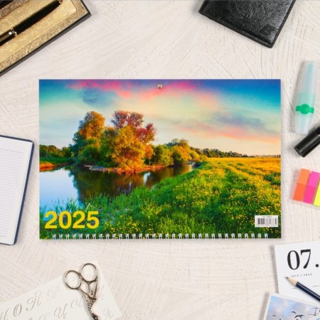 Quarterly calendar, trio "Nature - 3" 2025, 69 x 31 cm-1