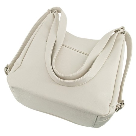Women's bag B2821-23110, beige color, artificial leather, 24x11x27 cm-1