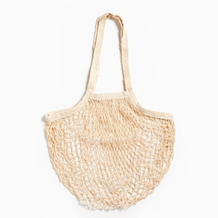Avoska, 41 x 27 cm, handle 17 cm, cell 1.5 cm, beige-4