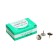 Office buttons 12 x 10 mm., Nickelized in a cardboard box, 50 pieces