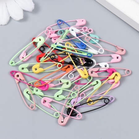 Decor for creativity Metal "Bulavka" set 40 pcs mix 3 cm-1