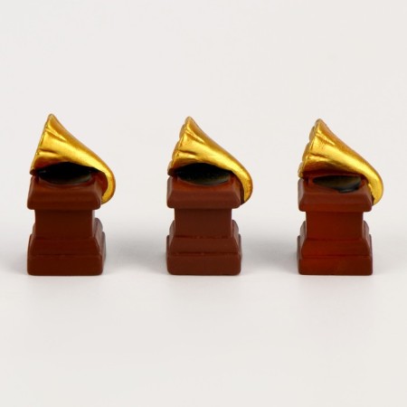 Miniature Puppet "Gramophone", set of 3 pcs., Size 1 pc. - 1.5 × 1.5 × 3 cm-3
