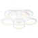 LED ceiling LED with Ambrella Light, Original, Fa9531, 6xLED, 120 W, 9000LUM, 3000, 6400K, white color.