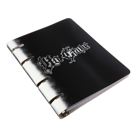 Notebook A5, 100 sheets in a cage, on 4 rings, "on style" (exclusive), cover coated cardboard, glossy lamination, embossing foil, block 60 g/m2-1