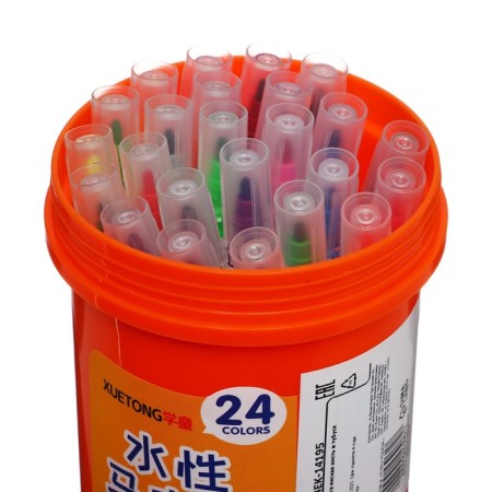 Flomasters 24 colors soft brush in a tube-1