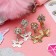 Clips "Chosenka" Princess, butterflies with a flower, color mix