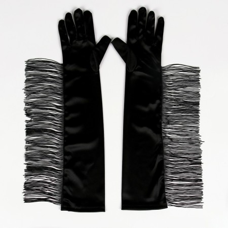 Carnival accessories with fringe, black color-5