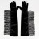Carnival accessories with fringe, black color