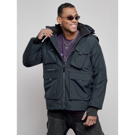 Luy jacket transformer male winter, size 52, dark blue color-10