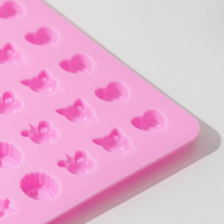 Form for marmalade "House in the forest", silicone, 21 × 13.7 × 1 cm, 60 cells, color mix-2
