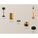 A set of suspended lamp with additional backlight Ambrella Light, Techno, XP1105010, GU5.3, Color Gold polished, black sand