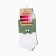 Women's socks shortened "cubs", white/olive color, river 23-25