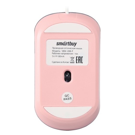 Mouse Smartbuy 288, game, wired, optical, soundless, backlight, 2400 dpi, USB, pink-6