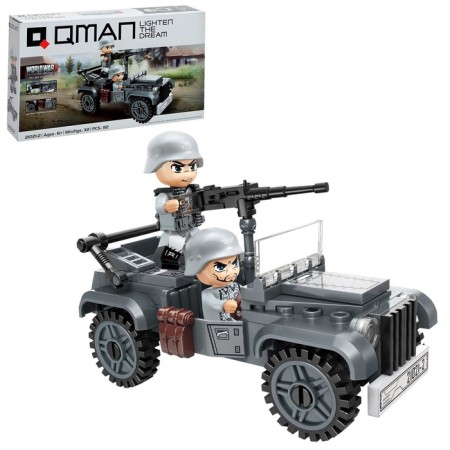 The designer Block Second World War “Military SUV”, 82 details