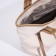 Zipper bag with lightning, white color