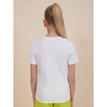 Футболка для девочек, рост 122 см, цвет белый-1
