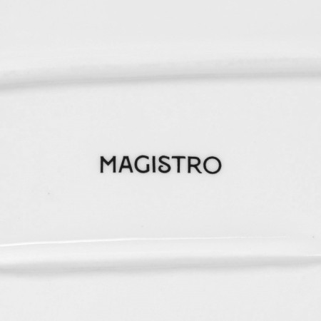Porcelain dish with magistro sauce "Blanche", 30 × 13.5 cm, white color-4