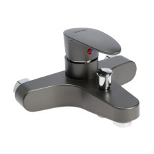 Bath mixer Zein Z3675, single-leaf, without shower set, ABS plastic, graphite