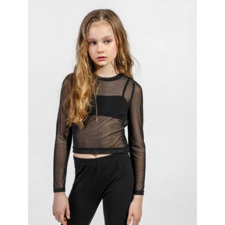 Top for a girl, height 134 cm, black color-2