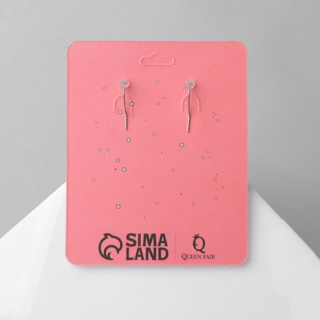 Acryl Earrings "Wine" glasses, red color-6