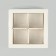 Box for 4 sweets with cells "White", 10 x 10 x 3 cm
