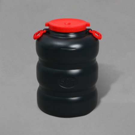 Household-household flask, 50 liters, with handles, black-8