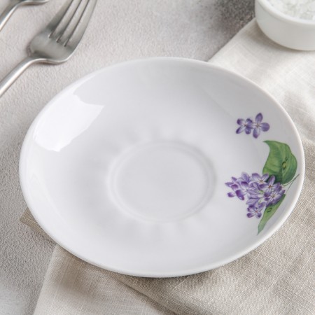 Porcelain saucer "Lilac", d = 15 cm-1