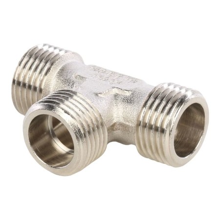 The STOUT SFT-0018-121212 tender, 1/2 "x 1/2" x 1/2 ", external/outer thread, nickel. Brass