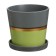 Flower pot "Louvre" green cone No. 3, 2.2l
