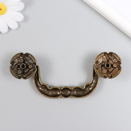 Handle for the casket brass "Antiques. Roots" 5.5x12.8x1.2 cm-2